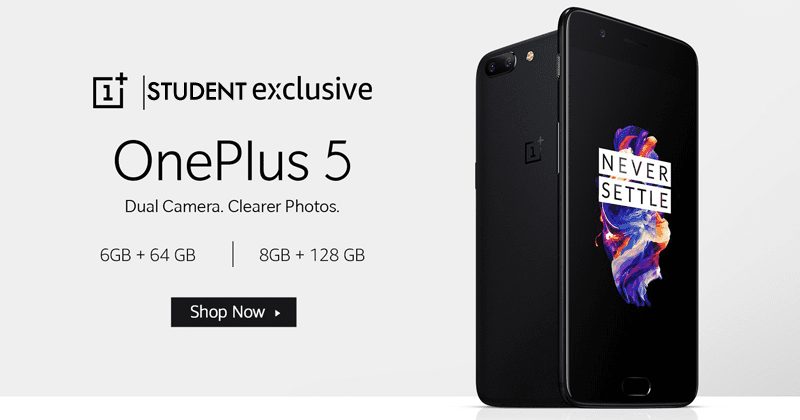 Now OnePlus 5 Costs Less If You Are A STUDENT