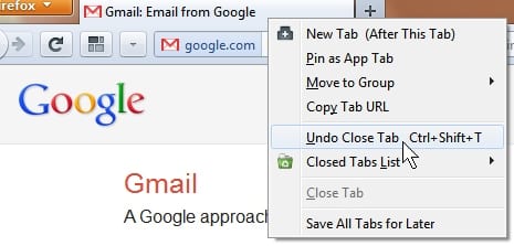 Restore Closed Tabs in Various Browsers