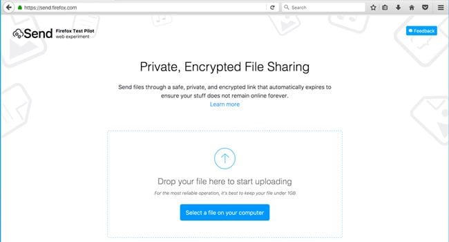 Envie arquivos grandes com segurança para qualquer pessoa com o Firefox Send