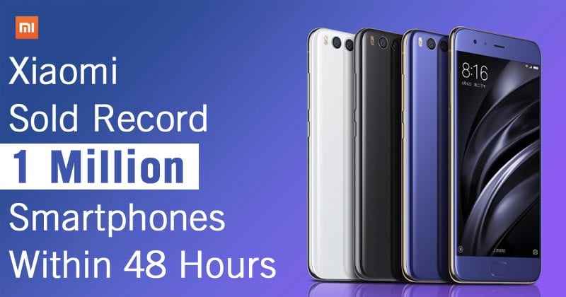 Xiaomi Sold Record 1 Million Smartphones Within 48 Hours In India