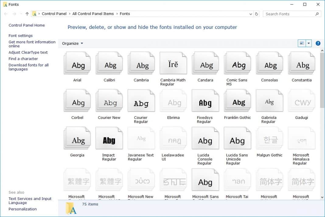 How to Change the Default Font in Windows 10 - 90