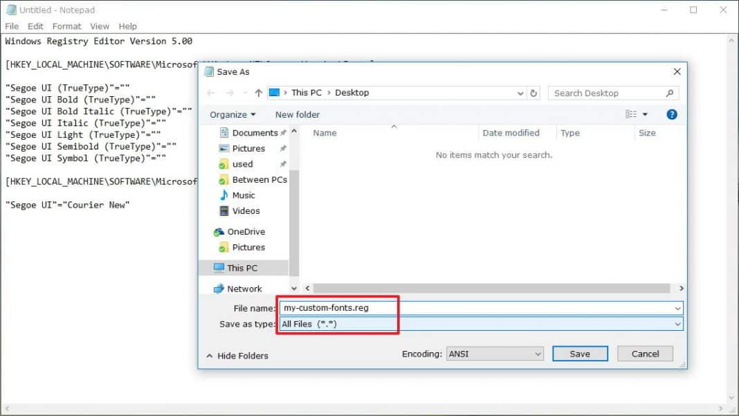 change segoe ui font windows 7