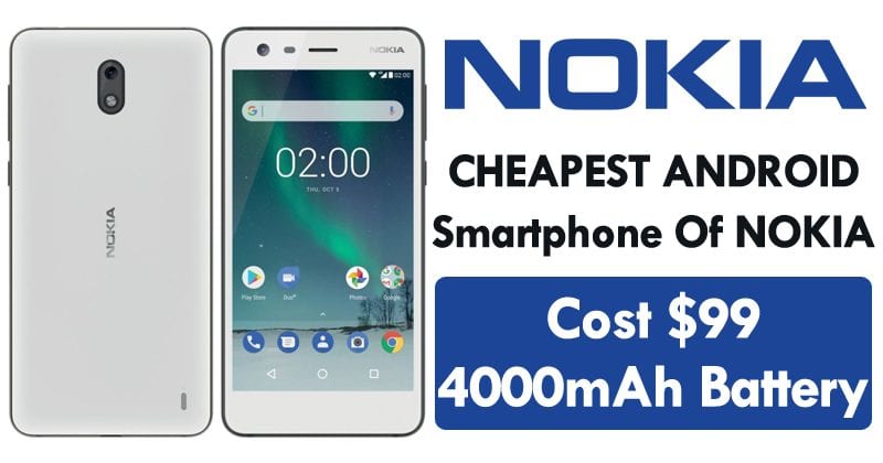 Nokia 2 terá uma bateria de 4000 mAh e custará apenas $ 99