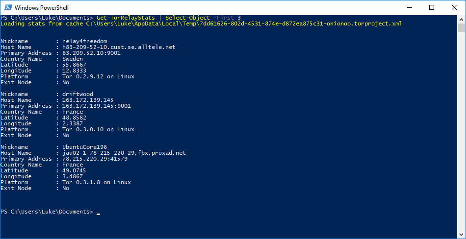 Querying Tor Metrics With Powershell - 62