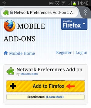 Using Network Preference Add-On