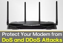 How to Protect Your Modem from DoS and DDoS Attacks