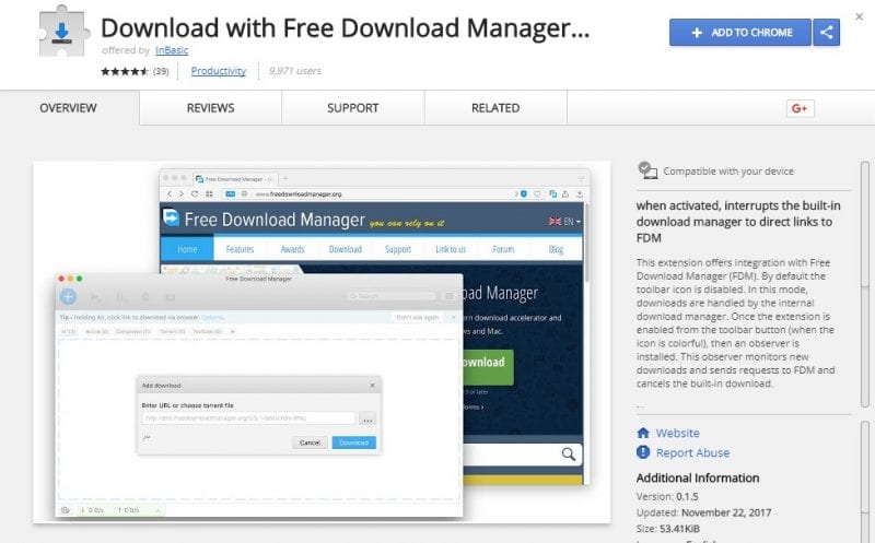 chrome download manager for mac