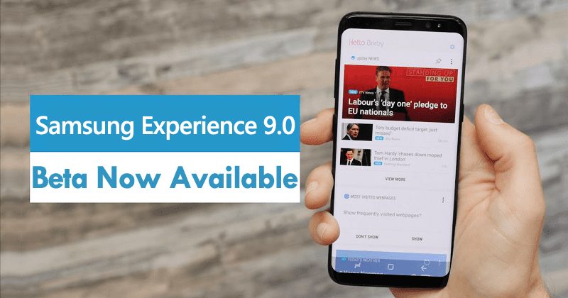 Boas notícias!  Samsung Experience 9.0 Beta agora disponível