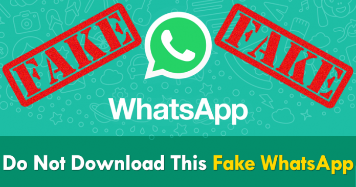 fake app whatsapp