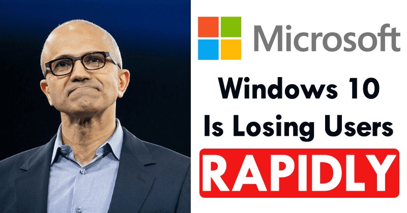 OH MEU DEUS!  O Microsoft Windows 10 está perdendo usuários rapidamente