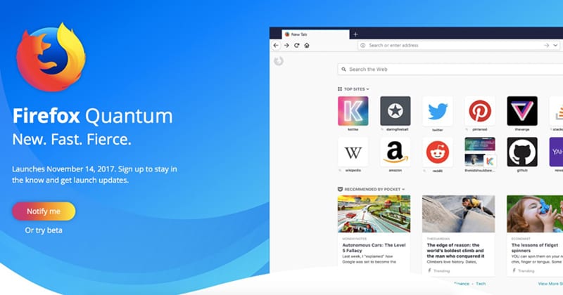 Firefox Quantum 57 Is Here To Kill Google Chrome