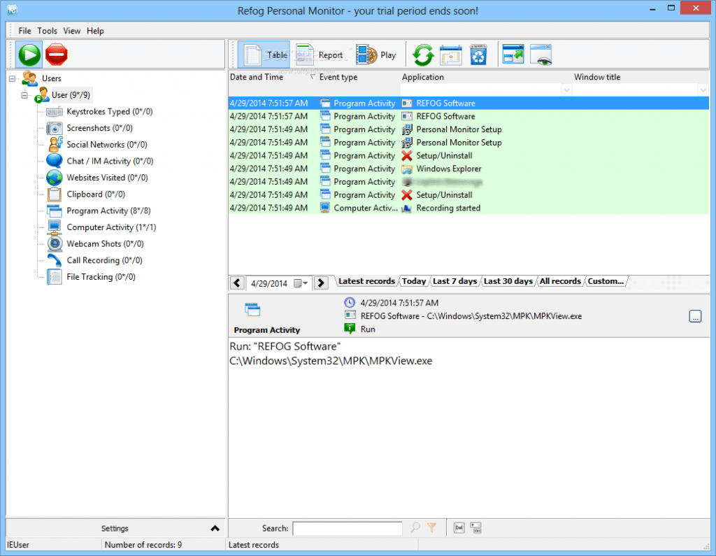 free keylogger for windows