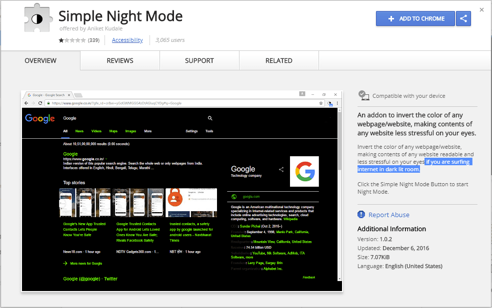 How To Use Night Mode Browsing In Google Chrome - 84