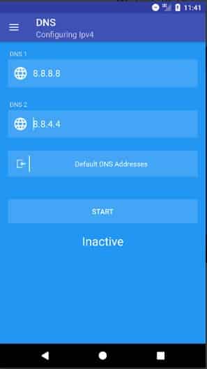 Cambia il DNS predefinito in DNS di Google su Android