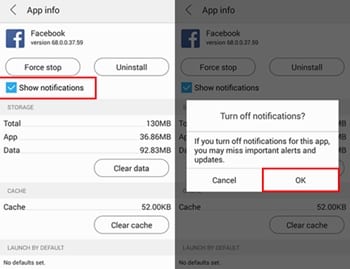 Disable Android Notifications for Various Social Networks