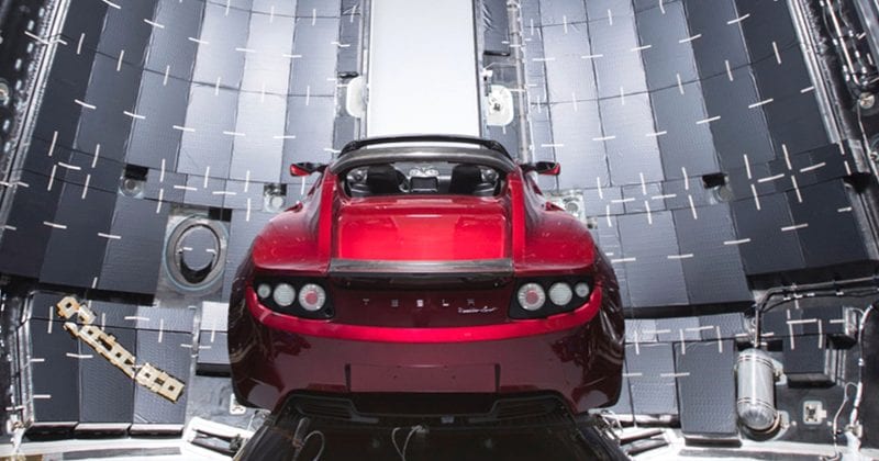Elon Musk Shows Off Tesla Roadster That Is Going To Space