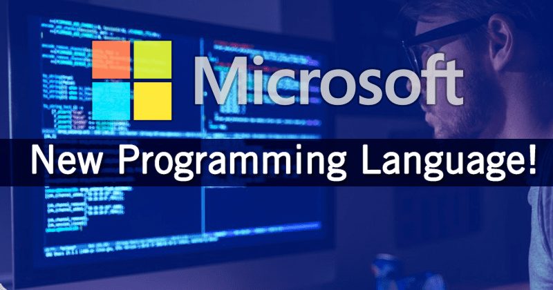 Microsoft Unveils New Programming Language!