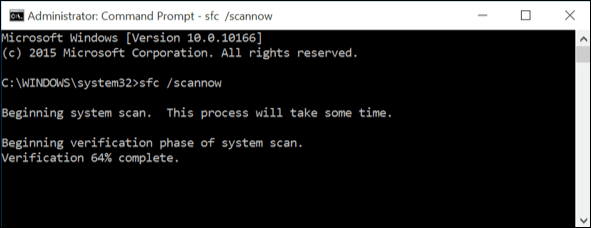 Using SFC Command