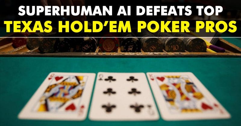 Esta IA sobre-humana derrotou os principais profissionais do Texas Hold'em Poker