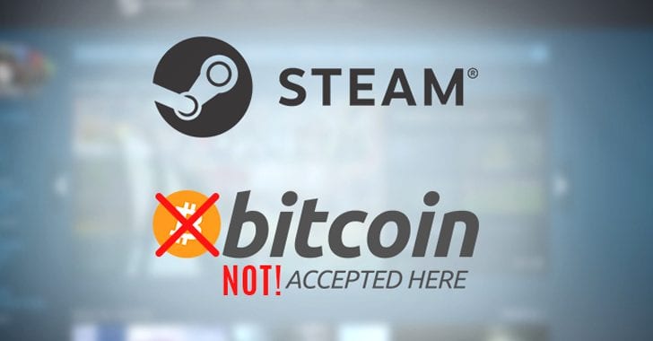 Video Game Platform 'Steam' No Longer Accepts Bitcoin