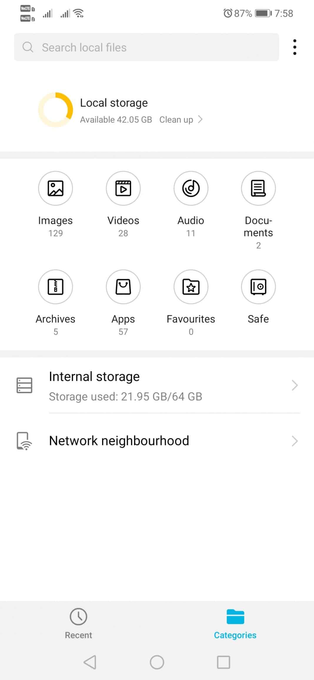 Android device file manager