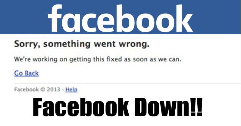 Facebook cai para usuários na Índia