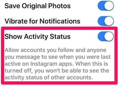 Hide Your Activity Status on Instagram