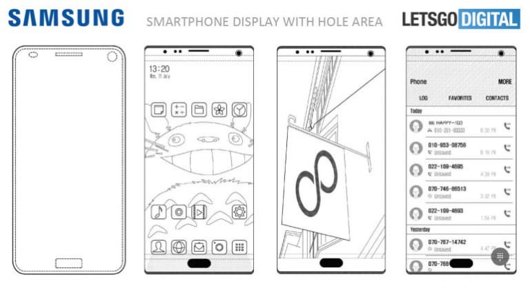 Samsung Just Revealed Its New Patent To Eliminate The Notch Like iPhone X - 39