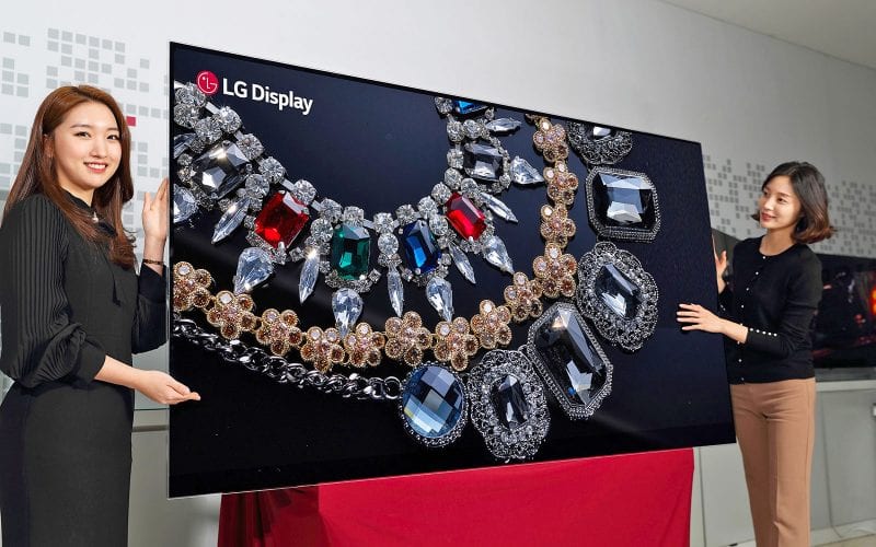 LG apresenta o primeiro display OLED 8K de 88 polegadas do mundo