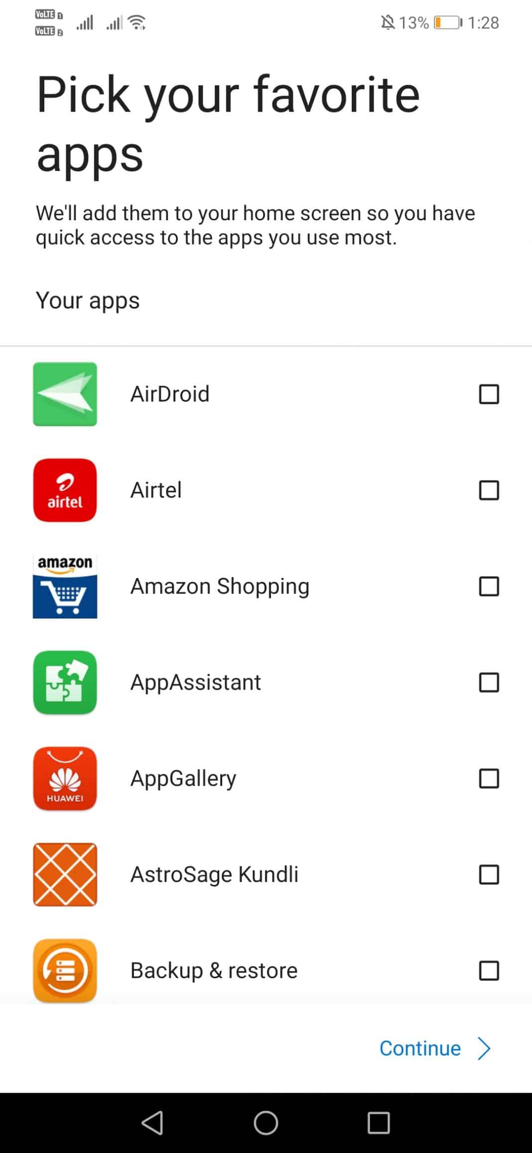 Pick your favorite apps