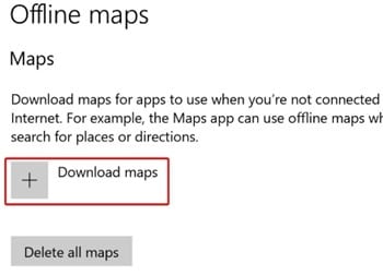 Använd Bing Maps när du är offline i Windows 10