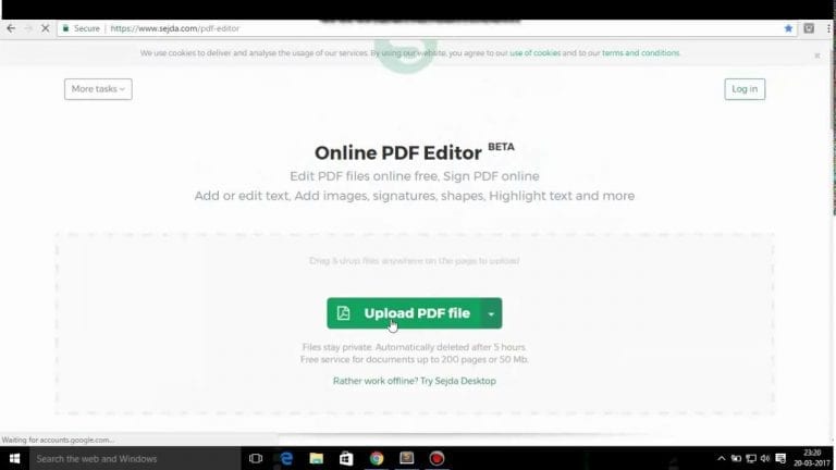 online pdf editor sejda