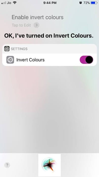 Enable/Disable Invert Colors