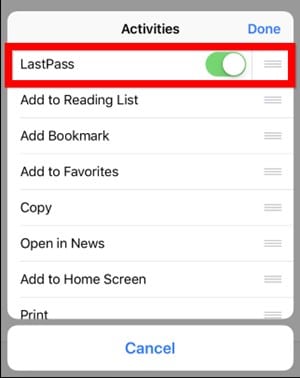 Access Password Managers Anywhere in iPhone Browsers