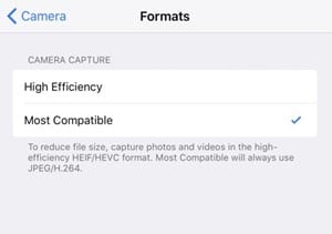 How to Make your iPhone Use JPG and MP4 instead of HEIF HEVC - 27