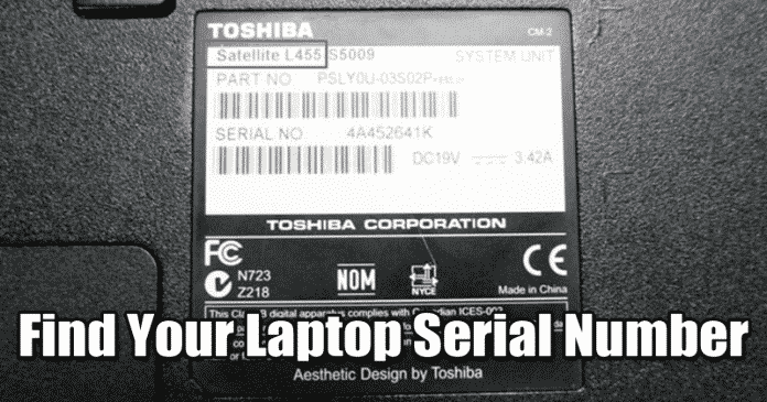 How To Find Your Laptop Serial Number For Service & Driver Downloads