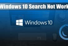 How To Fix Windows 10 Search Not Working Issue