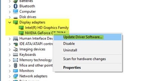 Aktualizace ovladačů ve Windows