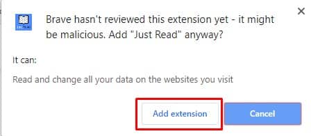 Click on 'Add Extension'