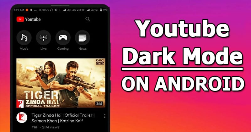 How To Enable YouTube Dark Mode on Android Right Now