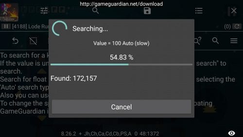 Game Guardian Searching