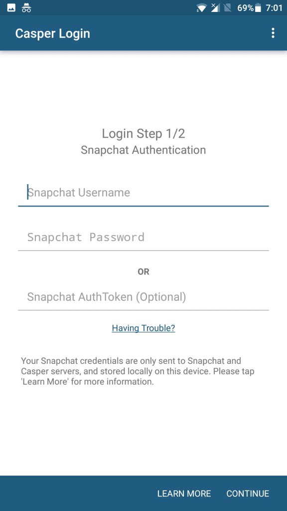 Casper Snapchat Ban