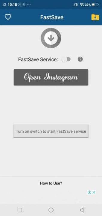 Using FastSave for Instagram