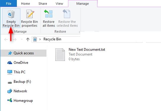 How To Disable Recycle Bin From Windows