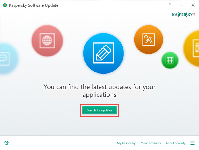 Using Kaspersky Software Updater