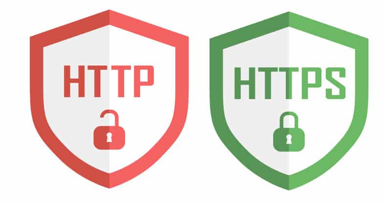 Look for HTTPS