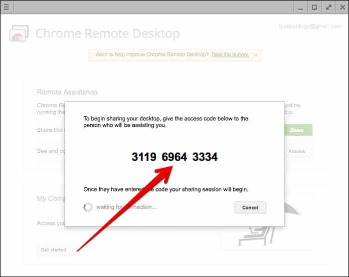 Bruker Chrome Remote Desktop