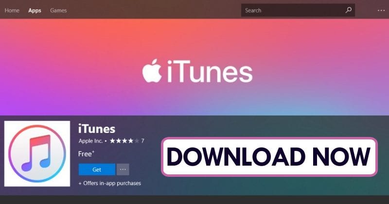 iTunes For Windows 10 Hits Microsoft Store, Download Now