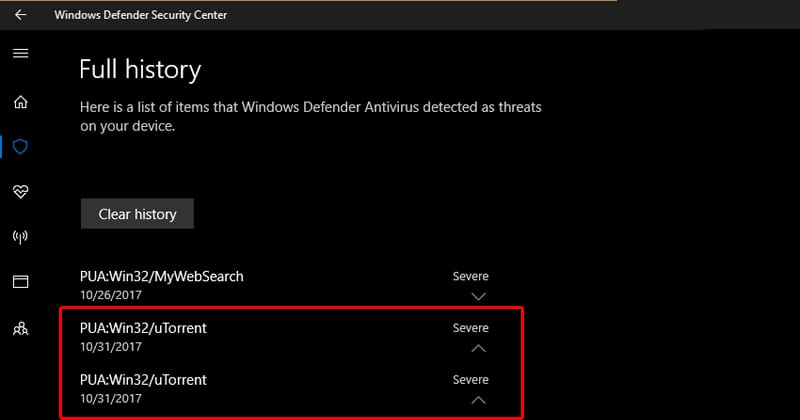 uTorrent Flagged as 'Threat' By Windows Defender