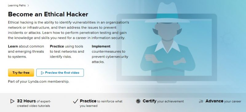 Lynda.com's Ethical hacking course